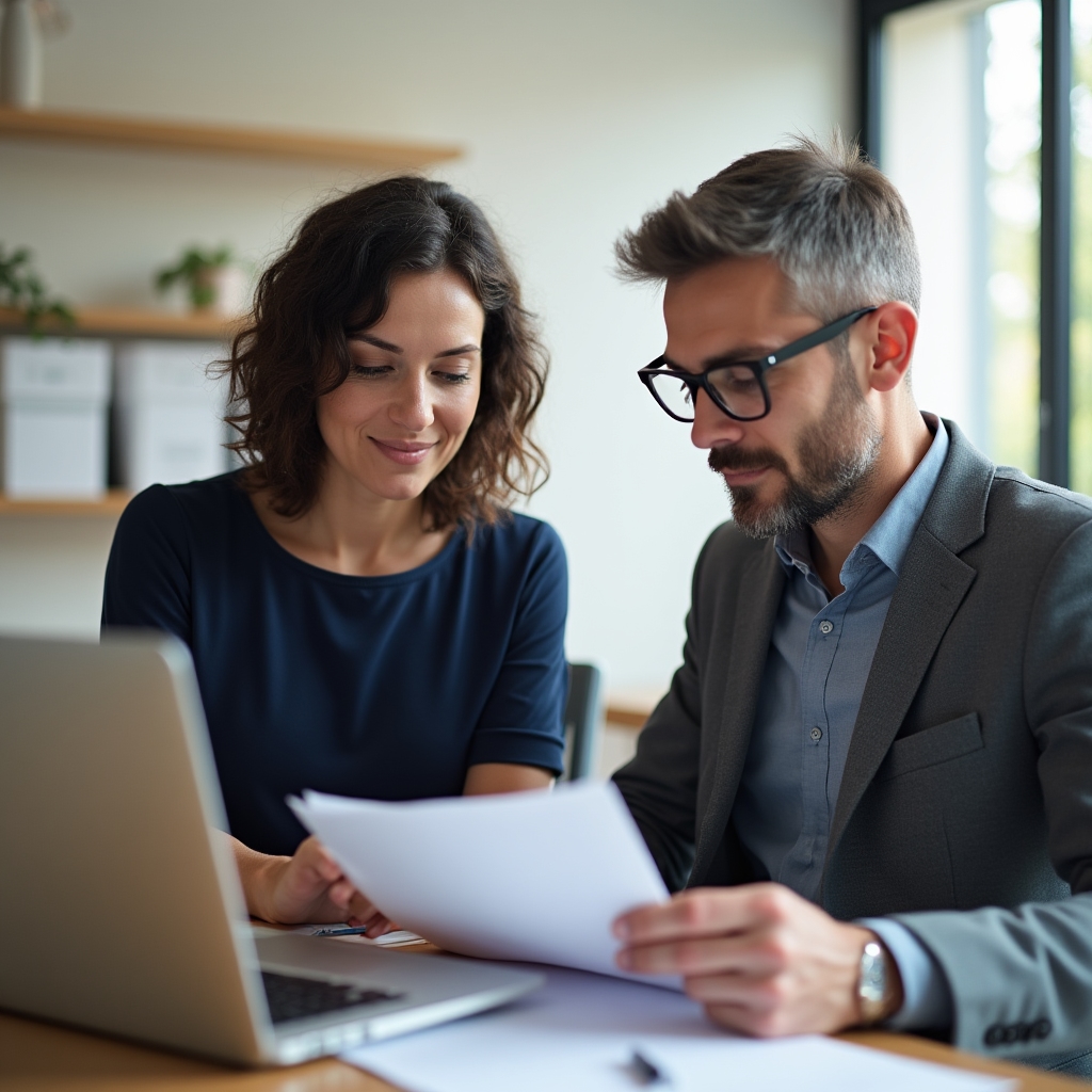 Consulente che assiste un dipendente presso gli uffici comunali
